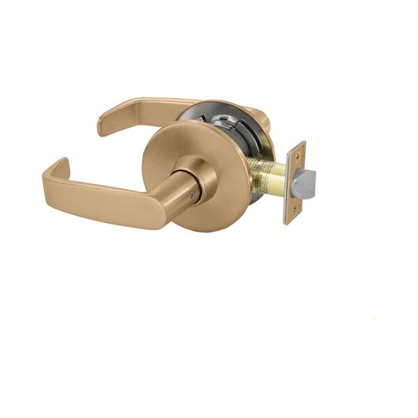 Sargent Passage Tubular Bored Lock Grade 1 with L Lever and L Rose with ASA Strike Satin Bronze 2811U15LL10 - main
